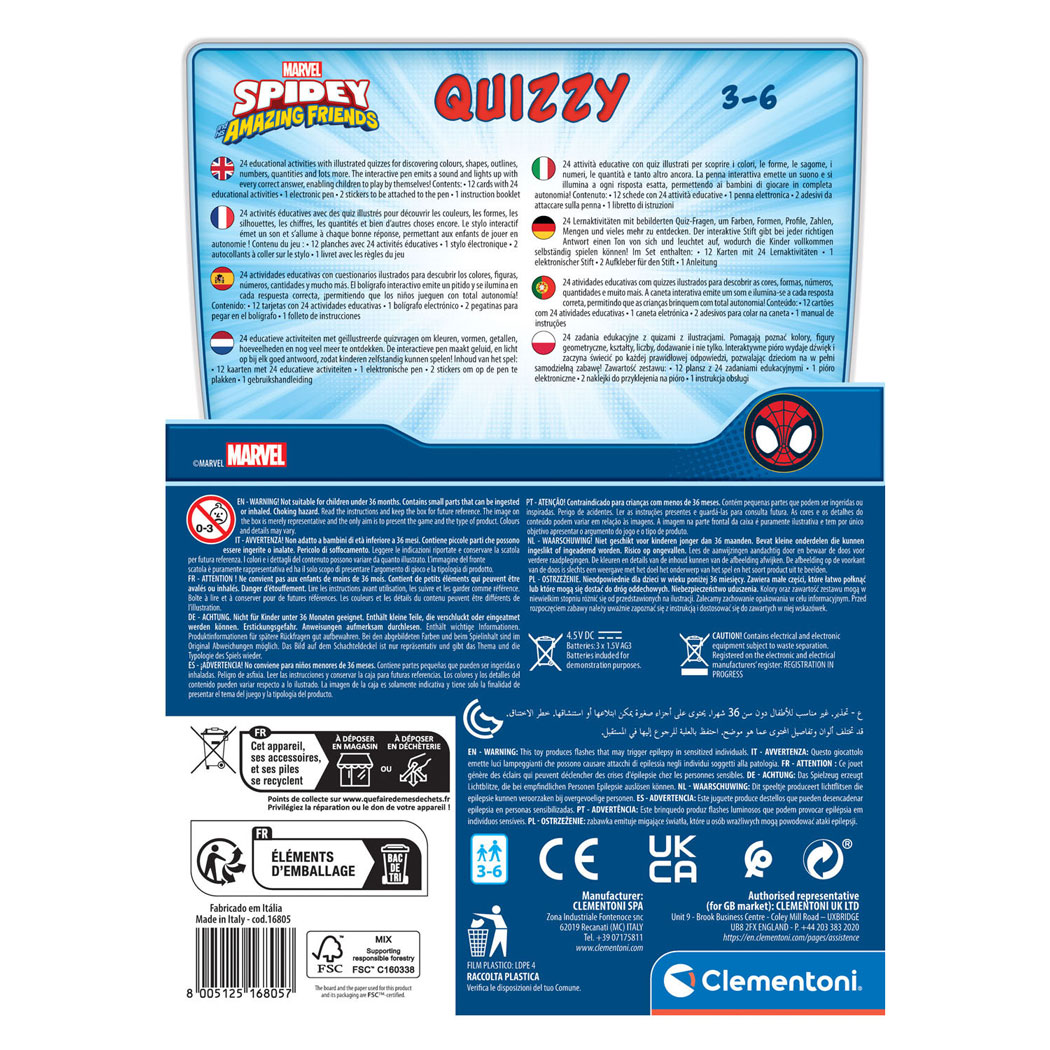 Clementoni Quizzy Spel Spidey