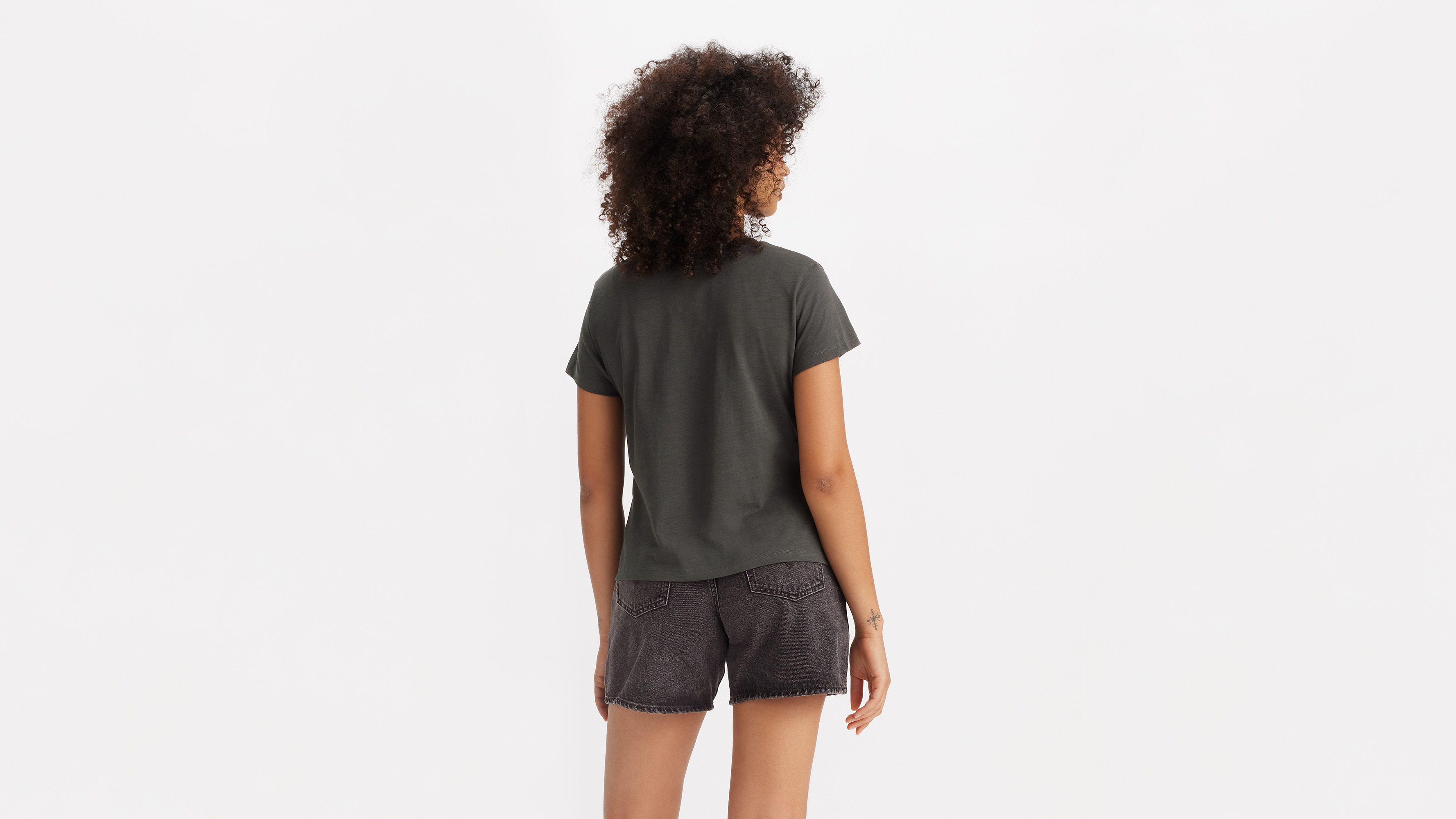 T-shirt graphique Boxy - Tab Orange Pirate Black - Noir