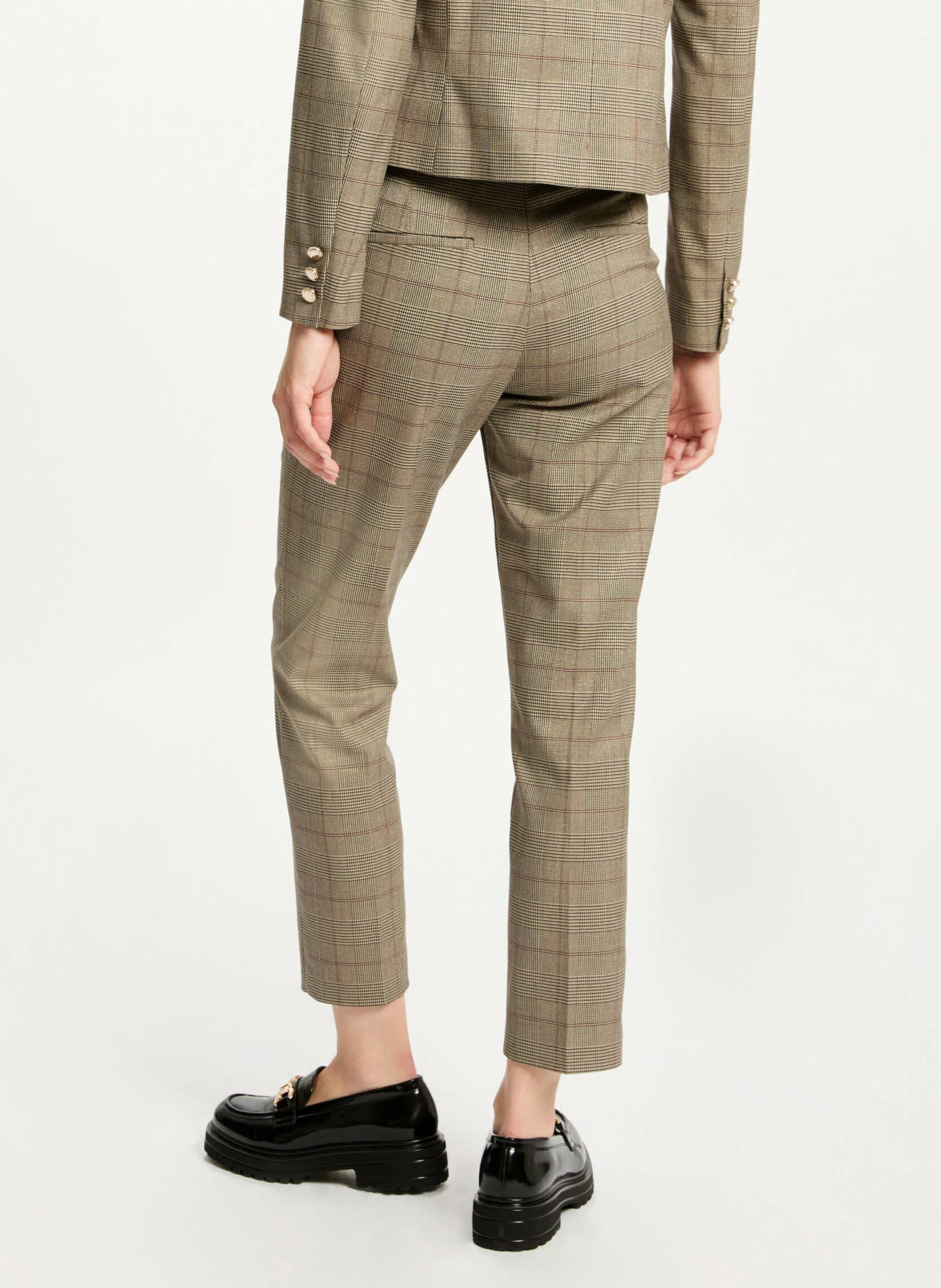 PICTA.F - Pantalon droit à carreaux | Multicolore
