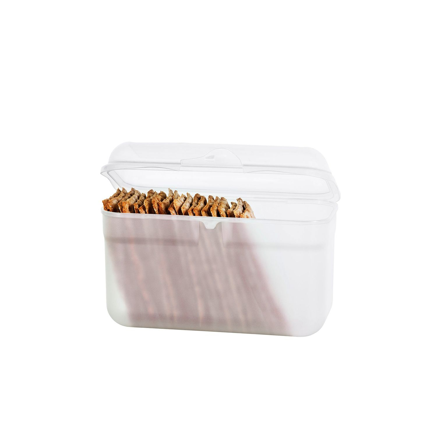 (1.75l) FUN Lunchbox Brotdose Snack Znüni Box mit Klippverschluss (1718800096) - Transparent