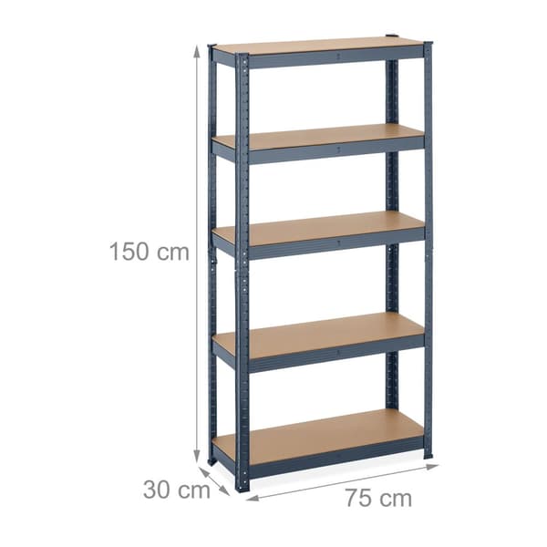 Heavy Duty Hylle med 5 nivåer
