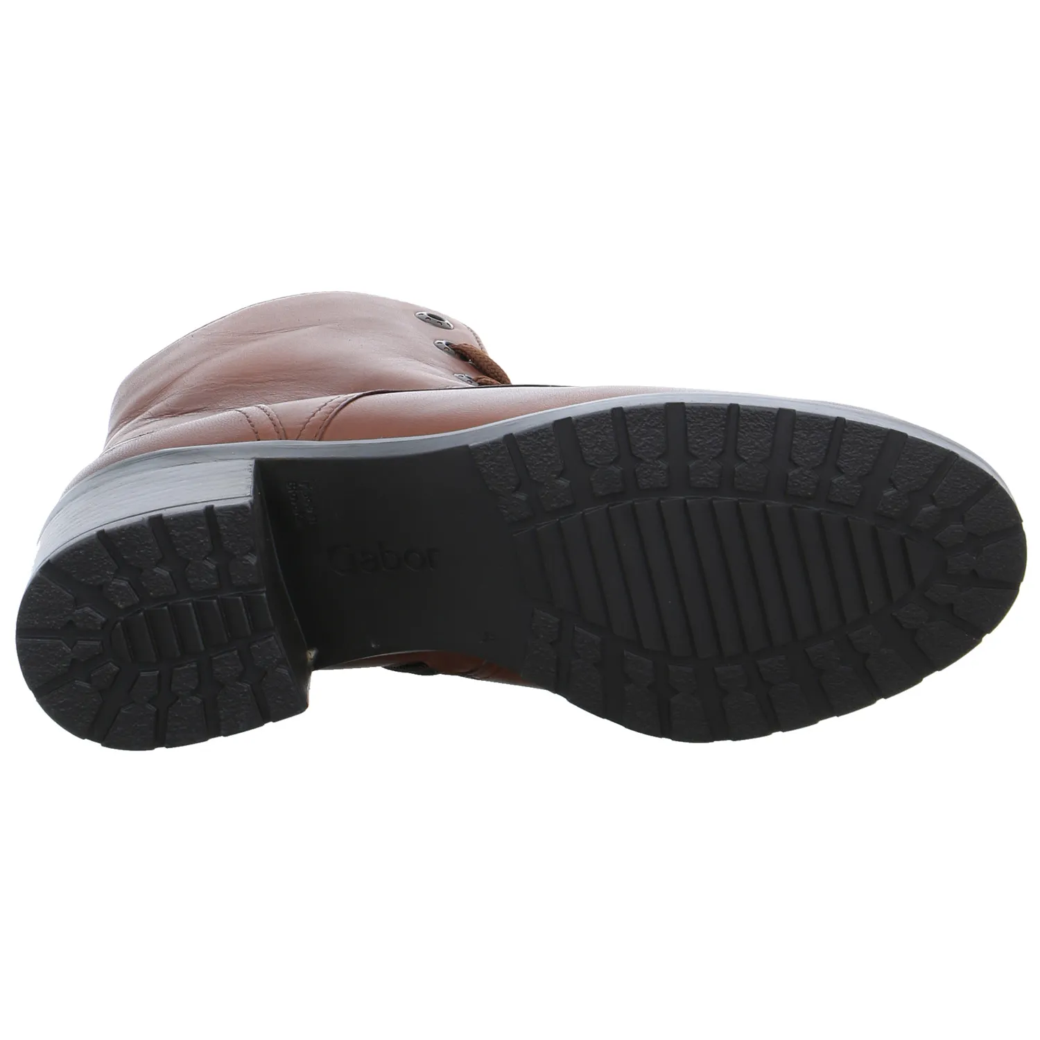 GABOR Stiefelette Braun Leder  mit Wechselfussbett