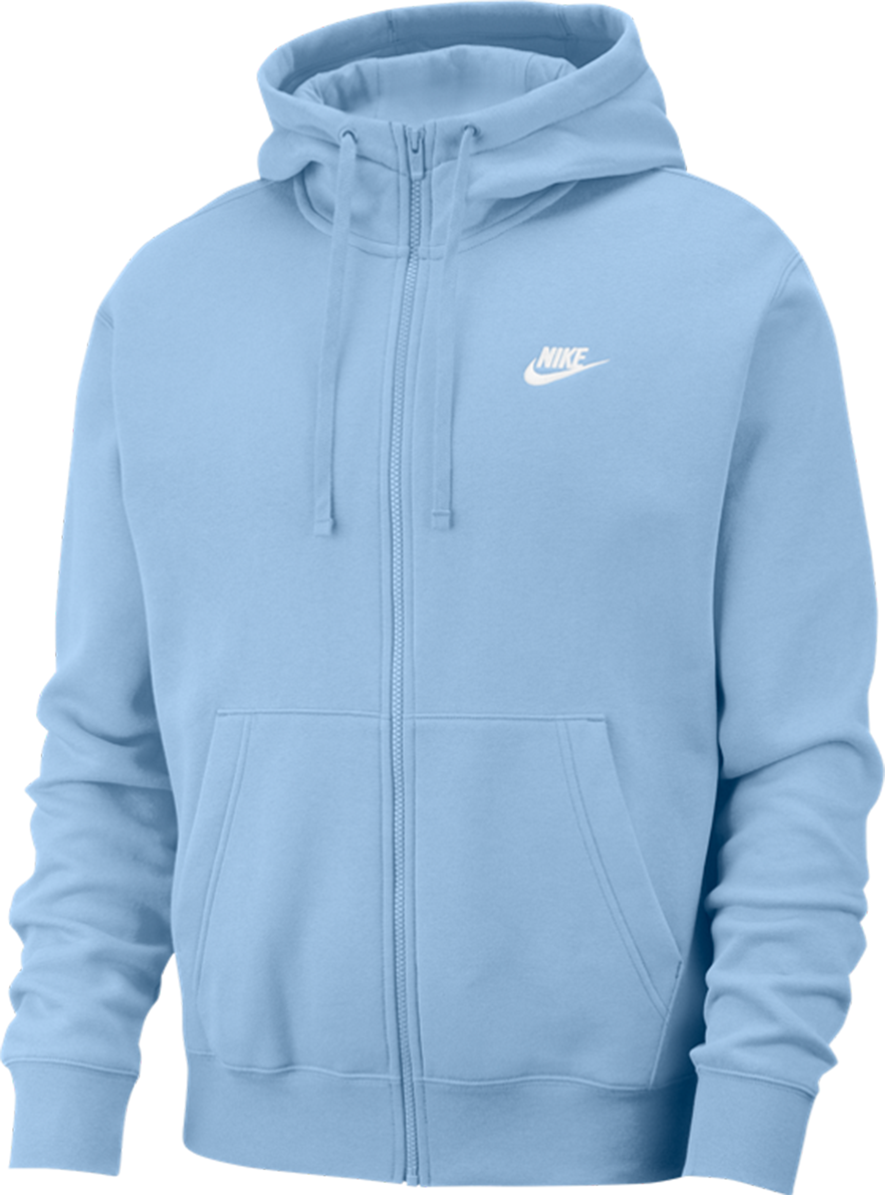 Nike Club Fleece Kapuzenjacke Blau Weiss F436