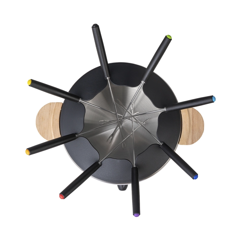 BergerLanz FSP elektronisches Fondue Set Holz