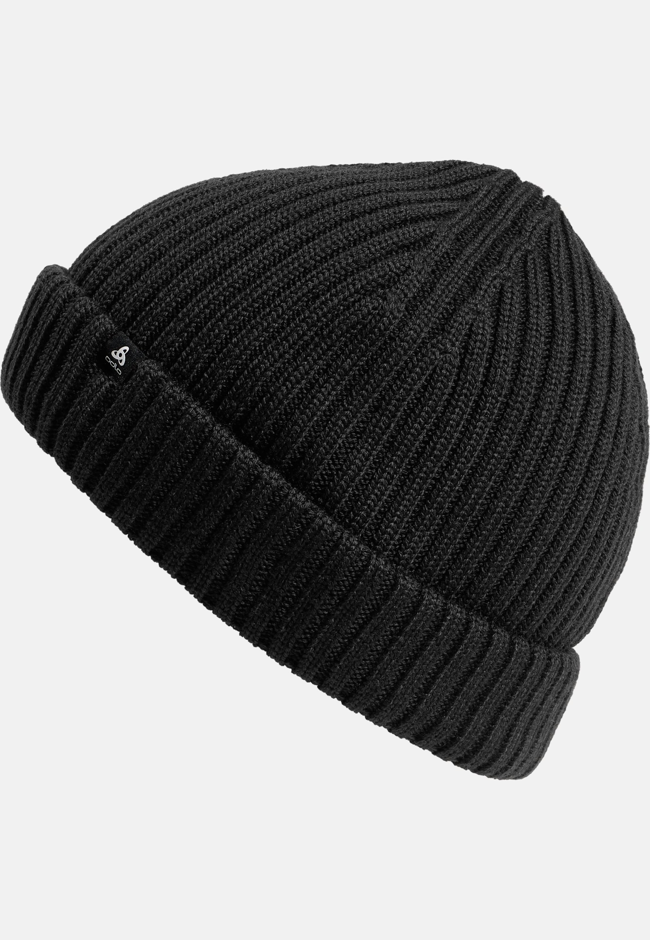 Merino Warm Strickmütze in black