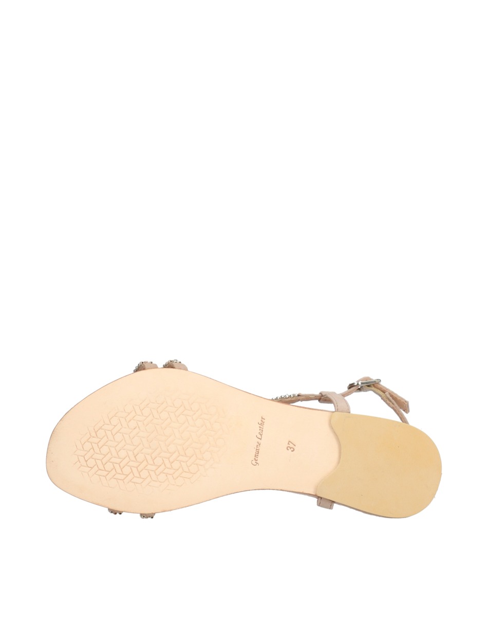 Veloursleder Sandale