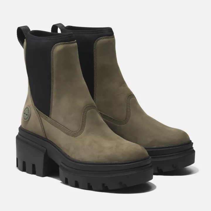 Bota Chelsea Everleigh Feminina na cor Verde Escuro