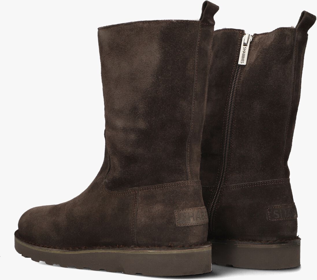 bruine shabbies enkelboots palissa mia high zip
