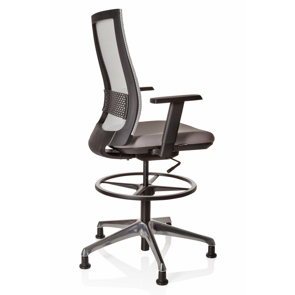 Counterstuhl TOP WORK 99 Stoff/Netzstoff mit Armlehnen (höhenverstellbar) hjh OFFICE