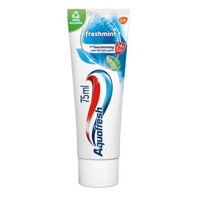 Aquafresh Freshmint 3in1 Tandpasta Voor Een Frisse Adem 75 ML
