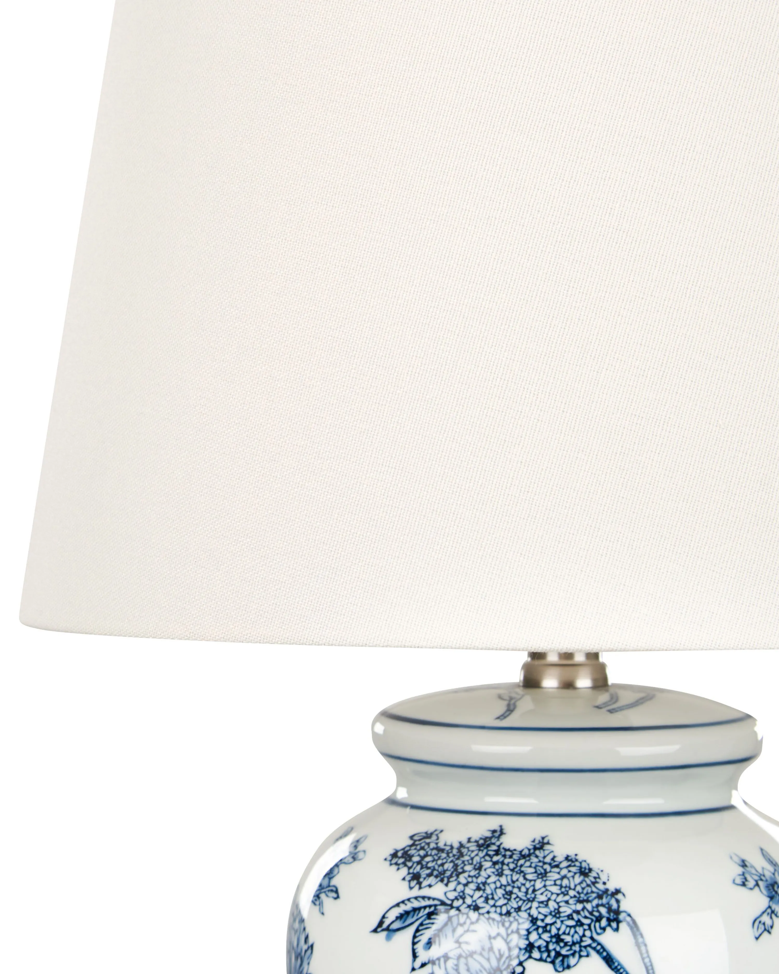 Tafellamp BELUSO Porselein Wit/blauw