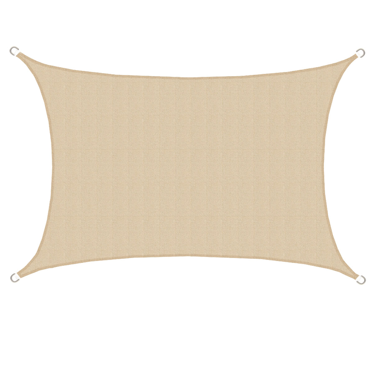 AMANKA 4 x 6 HDPE schaduwdoek - Beige