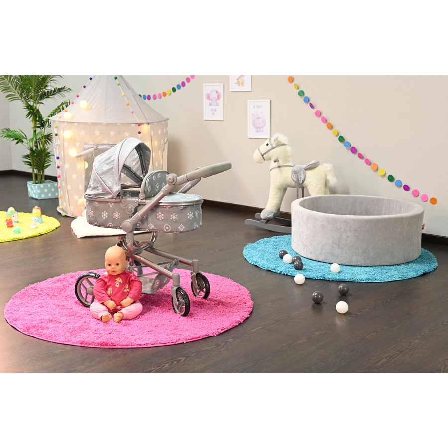 knorr toys® Puppenwagen Boonk - Royal grey grau