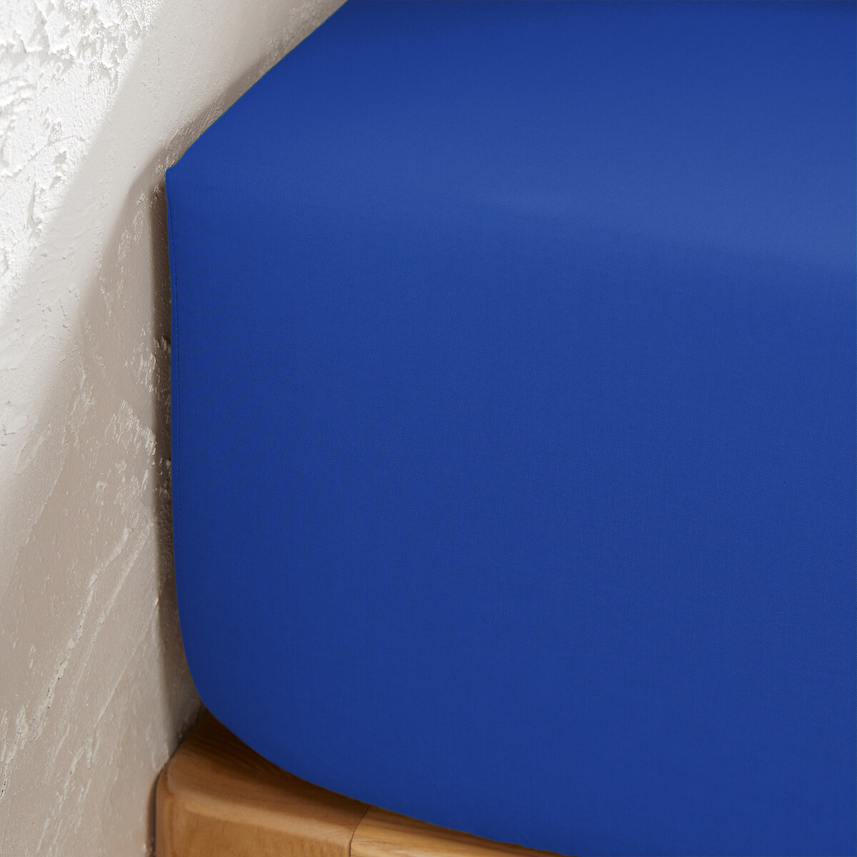 LA REDOUTE INTERIEURS<br>Lençol de algodão liso com elástico, dobrável, 32 cm, Scenario