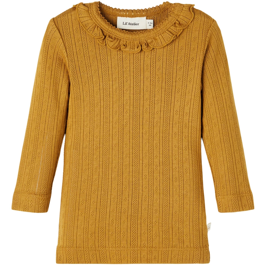Lil'Atelier Langarmshirt Nbfrachel Golden Brown