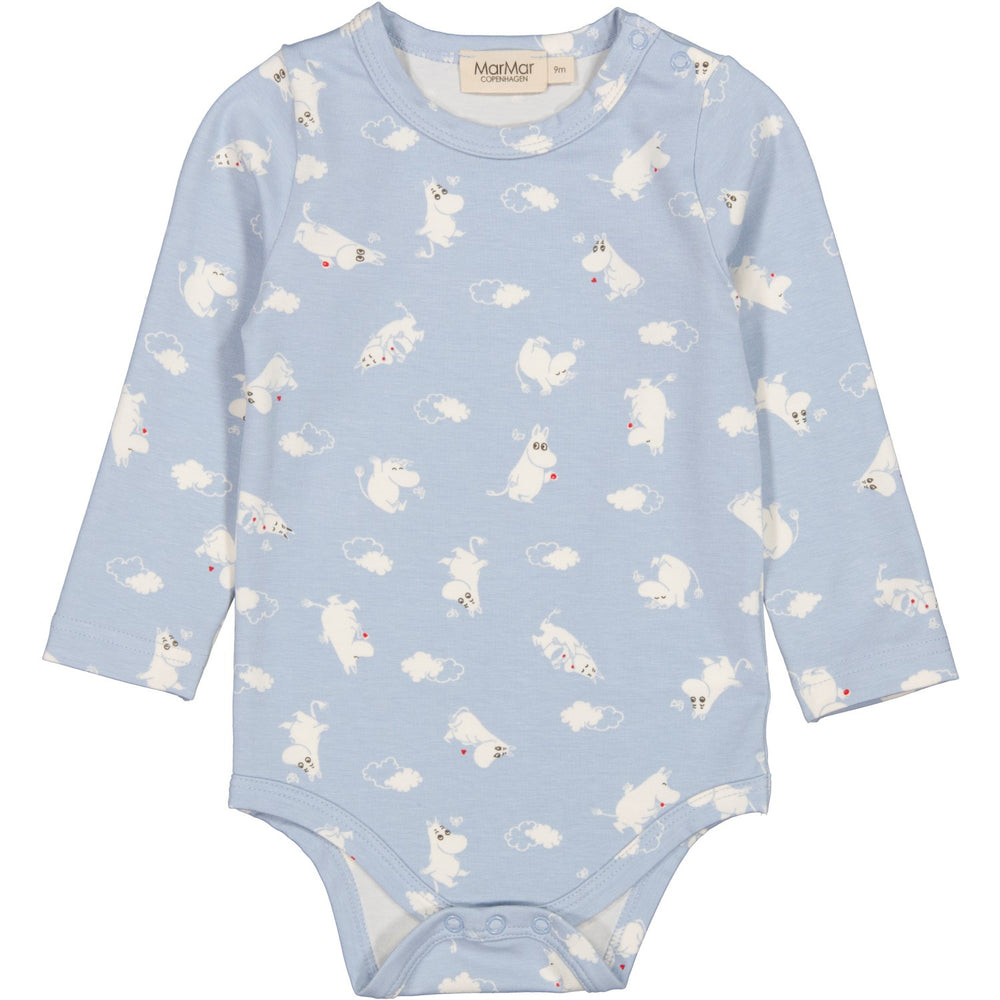 Køb MarMar Modal Smooth Print Blue Moomin Benedicte Body