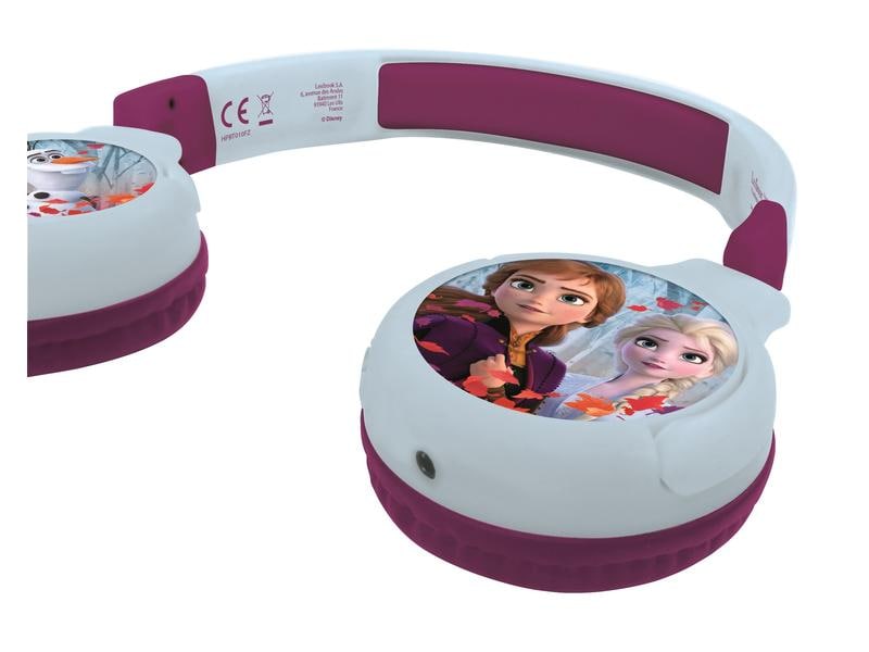 Lexibook Kinderkopfhörer Disney Frozen 2-in-1-Bluetooth Kabelloser Kopfhörer für Kinder