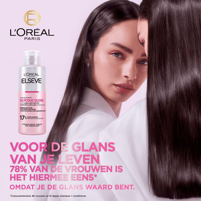 L'Oréal Paris Elvive Glycolic Gloss 5 Minuten Lamellaire Verzorging 200 ML
