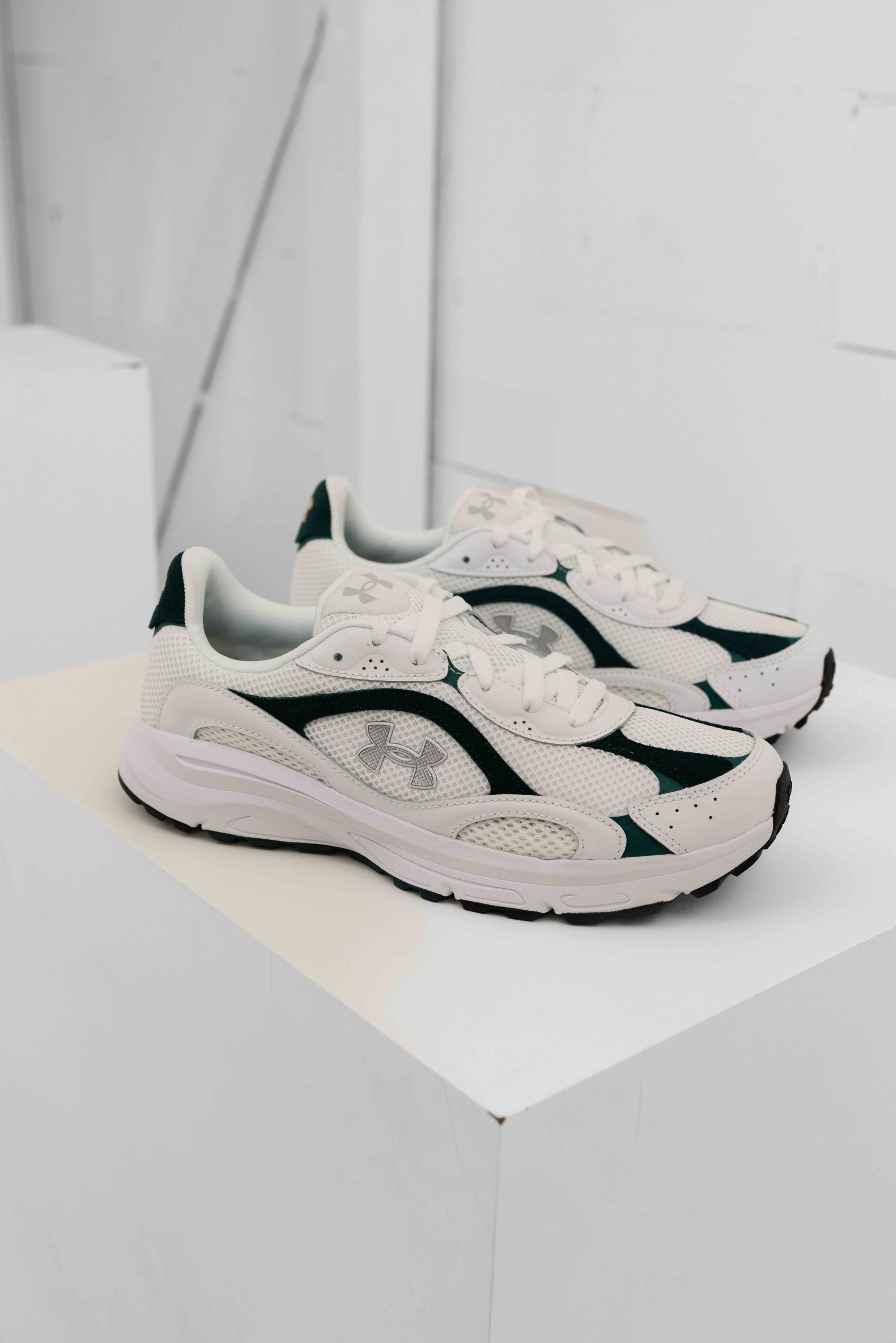 Under Armour Tech Runner Sneakers Heren Wit/Groen