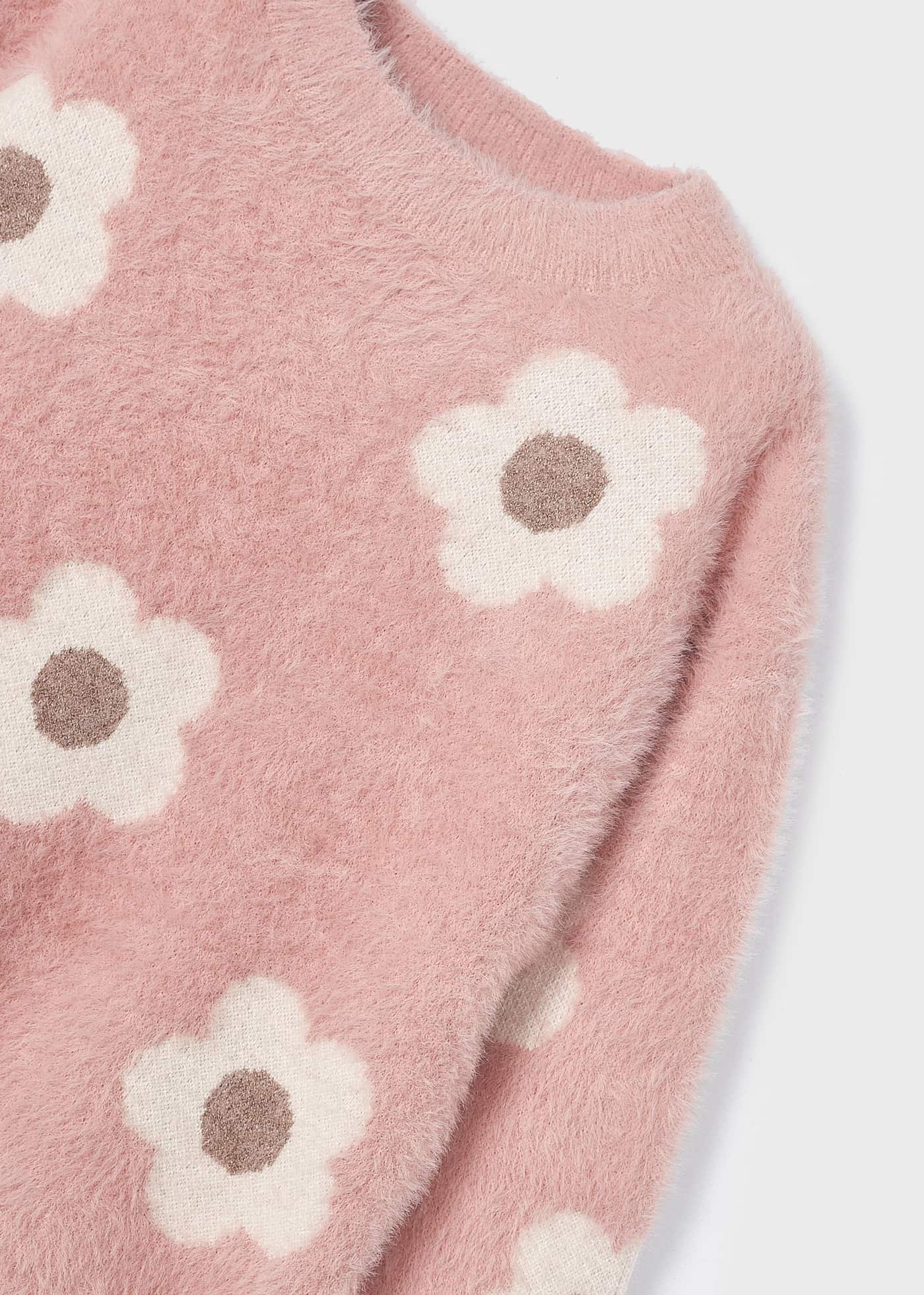 Conjunto de tricô de duas peças para meninas