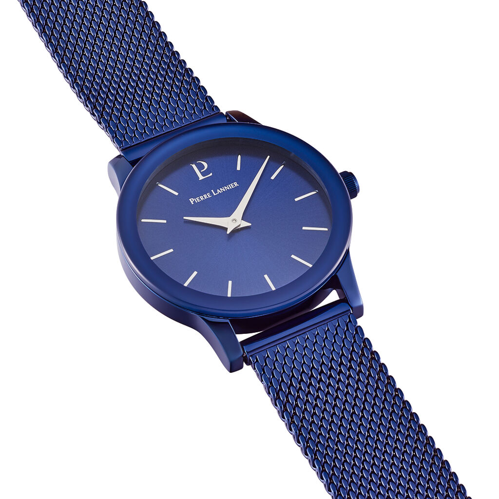 Montre Pierre Lannier Week End Ligne Pure Bleu