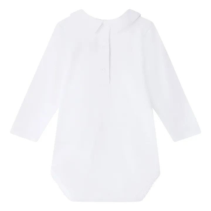 Bonpoint Body Col Brodé Juillet | Blanc