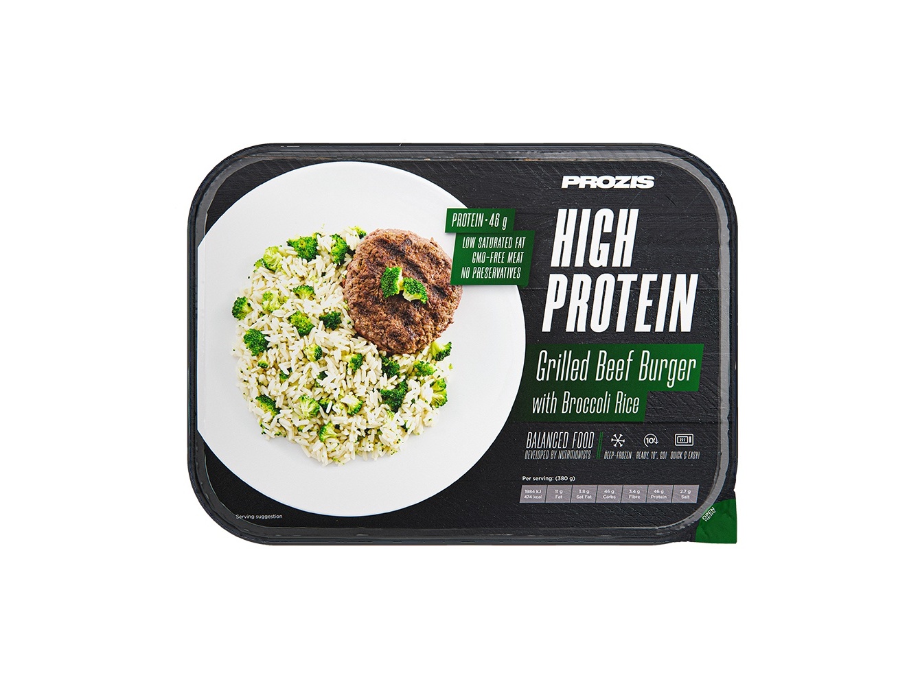 REFEIÇÃO HIPERPROTEICA PROZIS HAMBURGUER C/ ARROZ BROC 380G