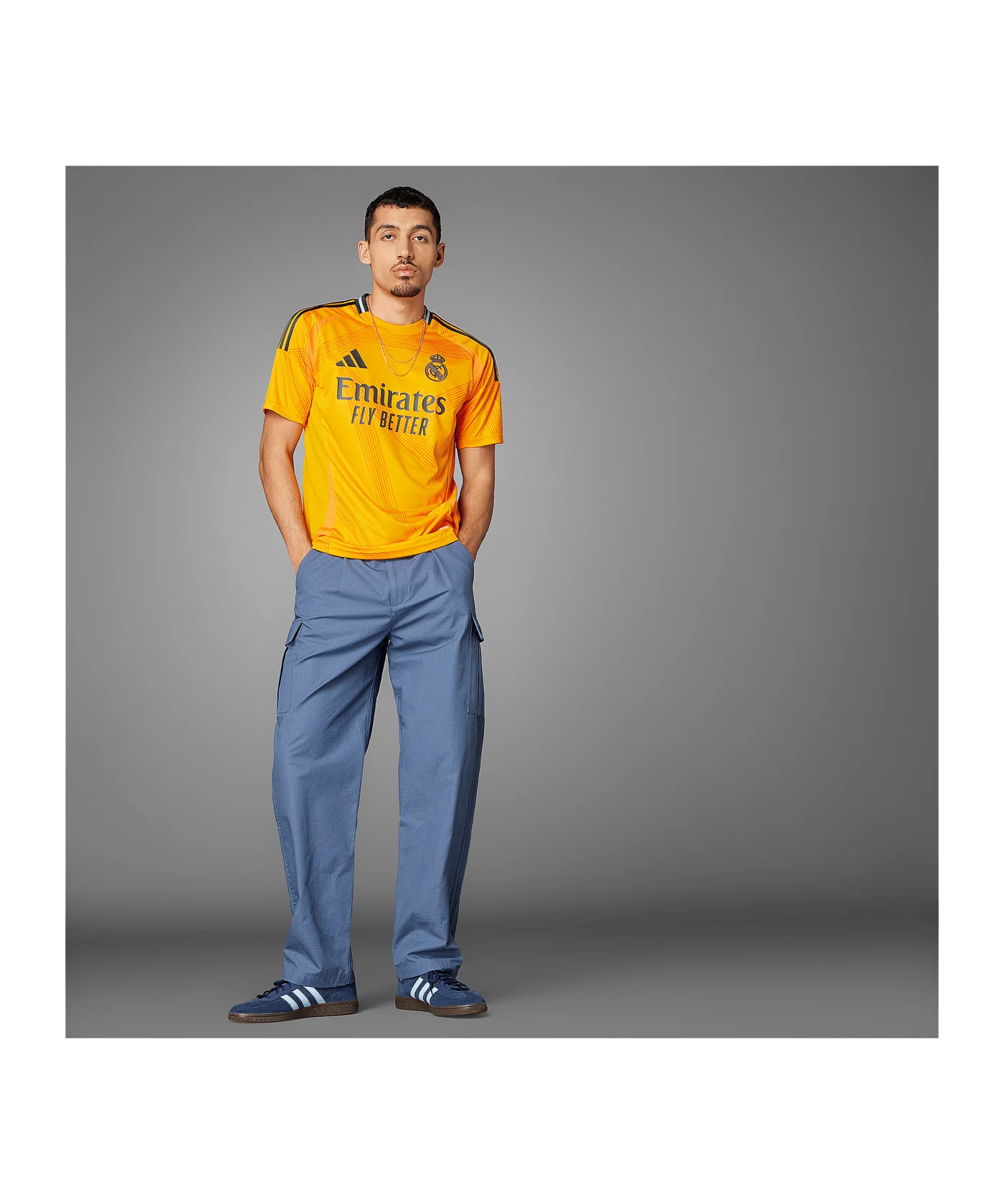 adidas Real Madrid Trikot Away 2024/2025 Orange