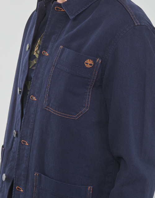 Timberland - WORK FOR THE FUTURE - COTTON HEMP DENIM CHORE JACKET - Denim