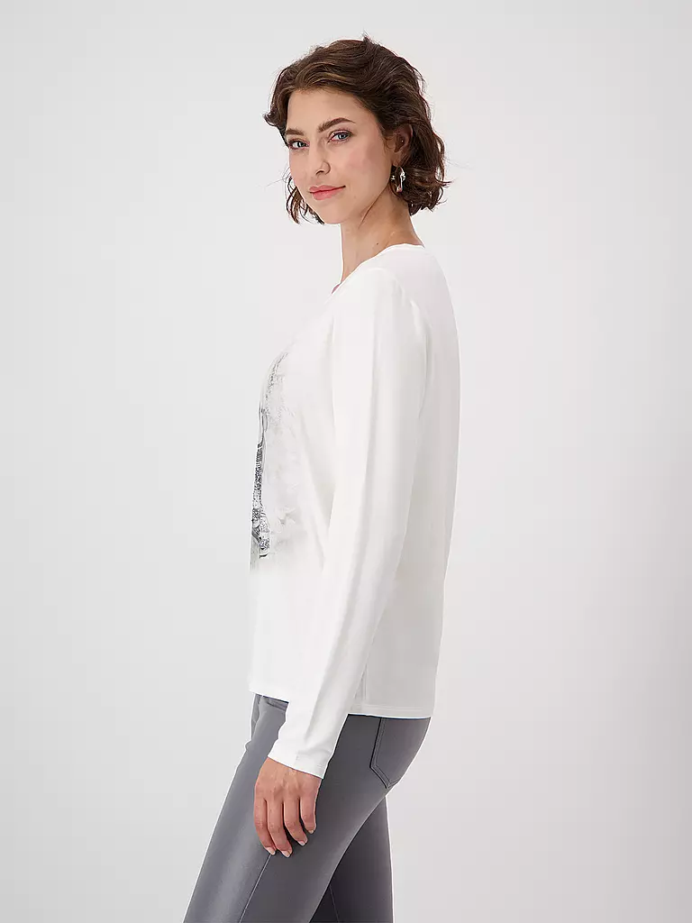 MONARI Langarmshirt creme