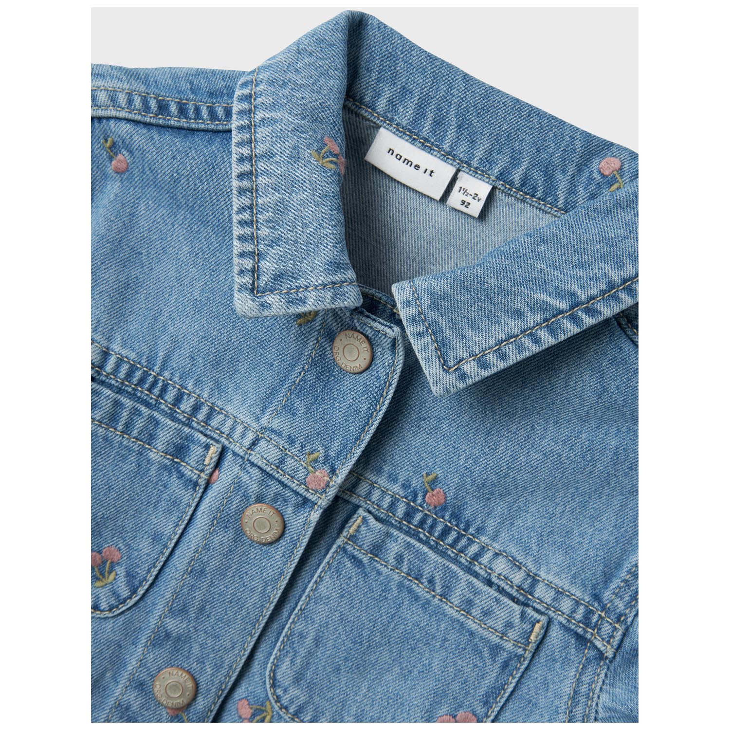 Name it peuter spijkerjas lange mouwen effen denim