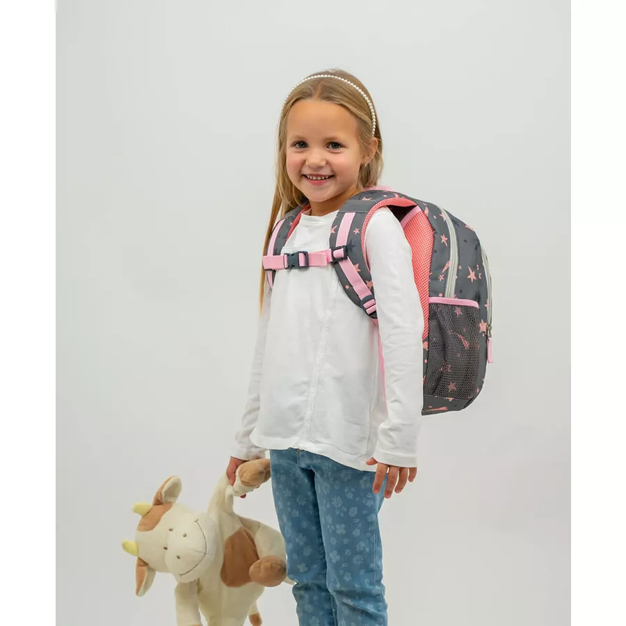 Belmil Kindergartenrucksack Kiddy Plus Kindergartenrucksack für 3-6 Jährige Kinder mit Brustgurt Star Horses