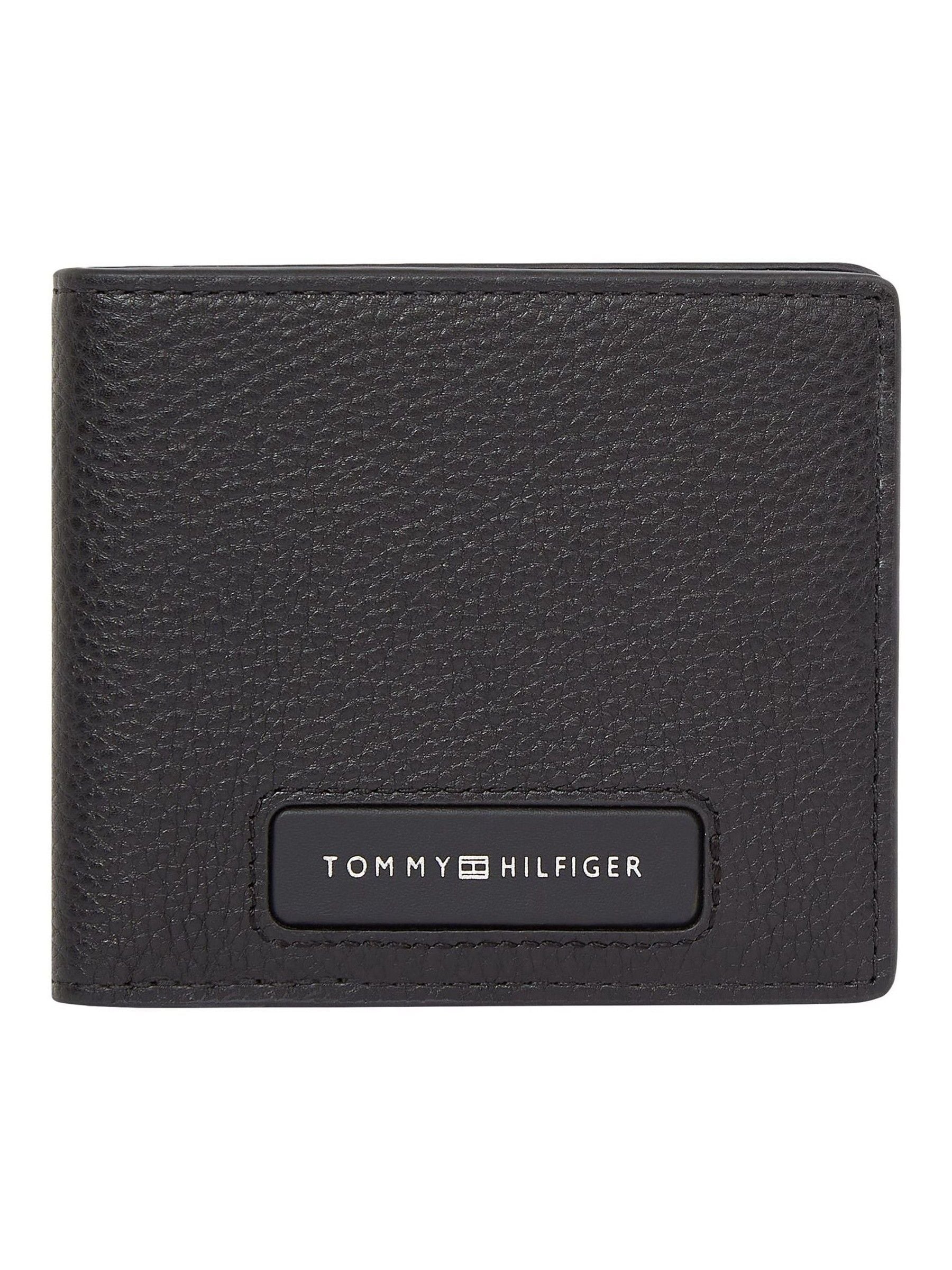 Tommy Hilfiger - Kleine leren kaarthouder met monogram