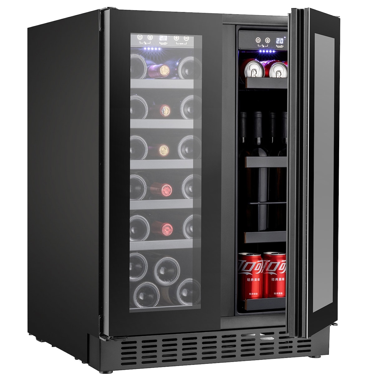 Temptech vinskap SOM2DX60DRB (sort)