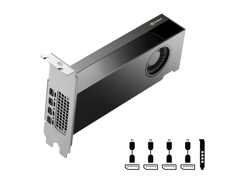 NVIDIA - Grafikkort - NVIDIA RTX 2000 Ada - 16 GB GDDR6 - PCIe 4.0 x8 - 4 x Mini DisplayPort