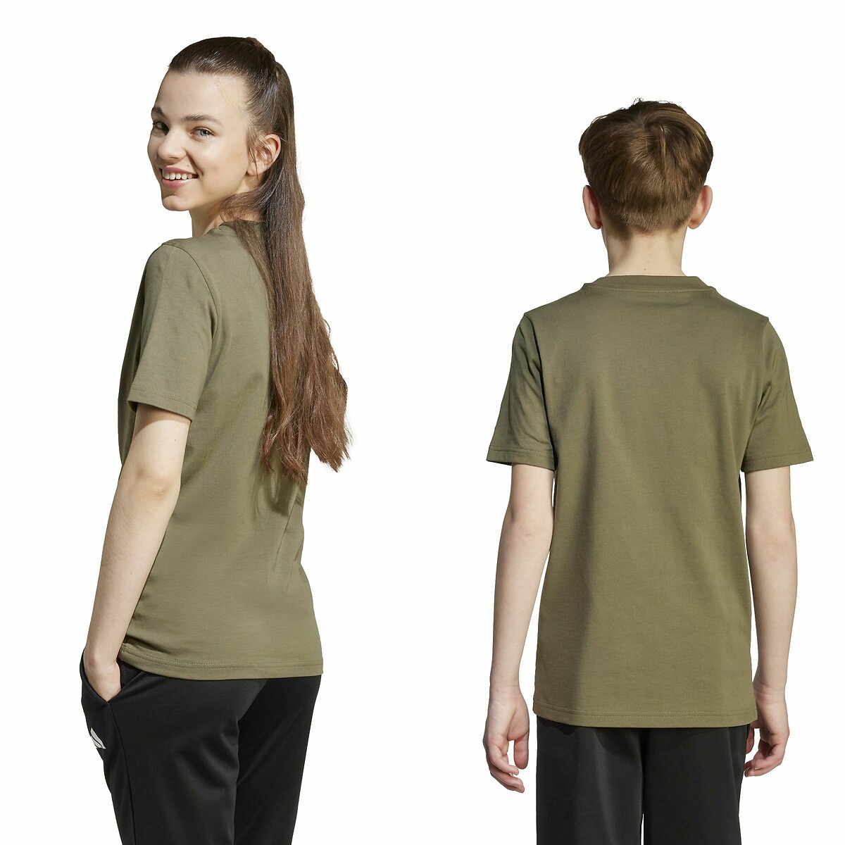 ADIDAS SPORTSWEAR<br>Camiseta de manga curta camuflada em algodão