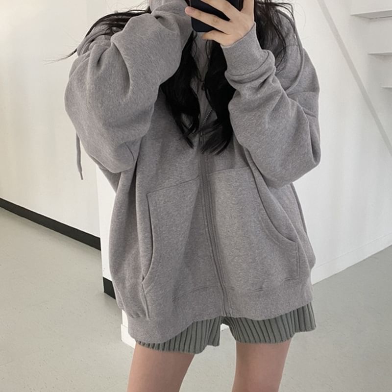 Amyway - Oversized capuchonjack met rits