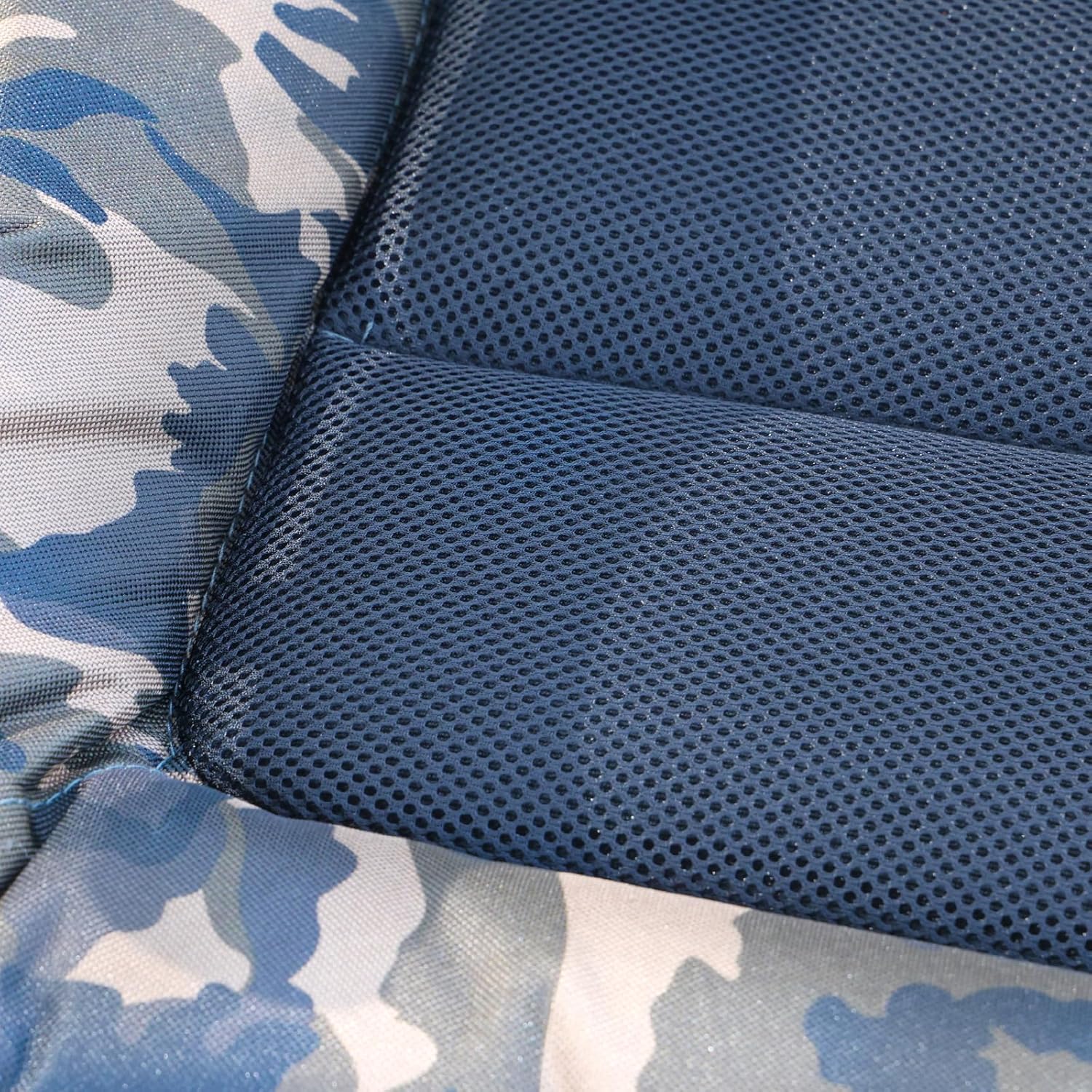 Angelstuhl XL 150kg belastbar, Karpfenstuhl mit Armlehnen, klappbar, bequemer Anglerstuhl mit Armlehne und verstellbarer Sitzhöhe (42cm bis 55cm), Camping Stuhl inkl. extra breiter Sitzfläche