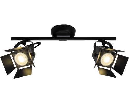 LED plafondspot 2x5W 2x345 lm 2700 KB 39 cm zwart