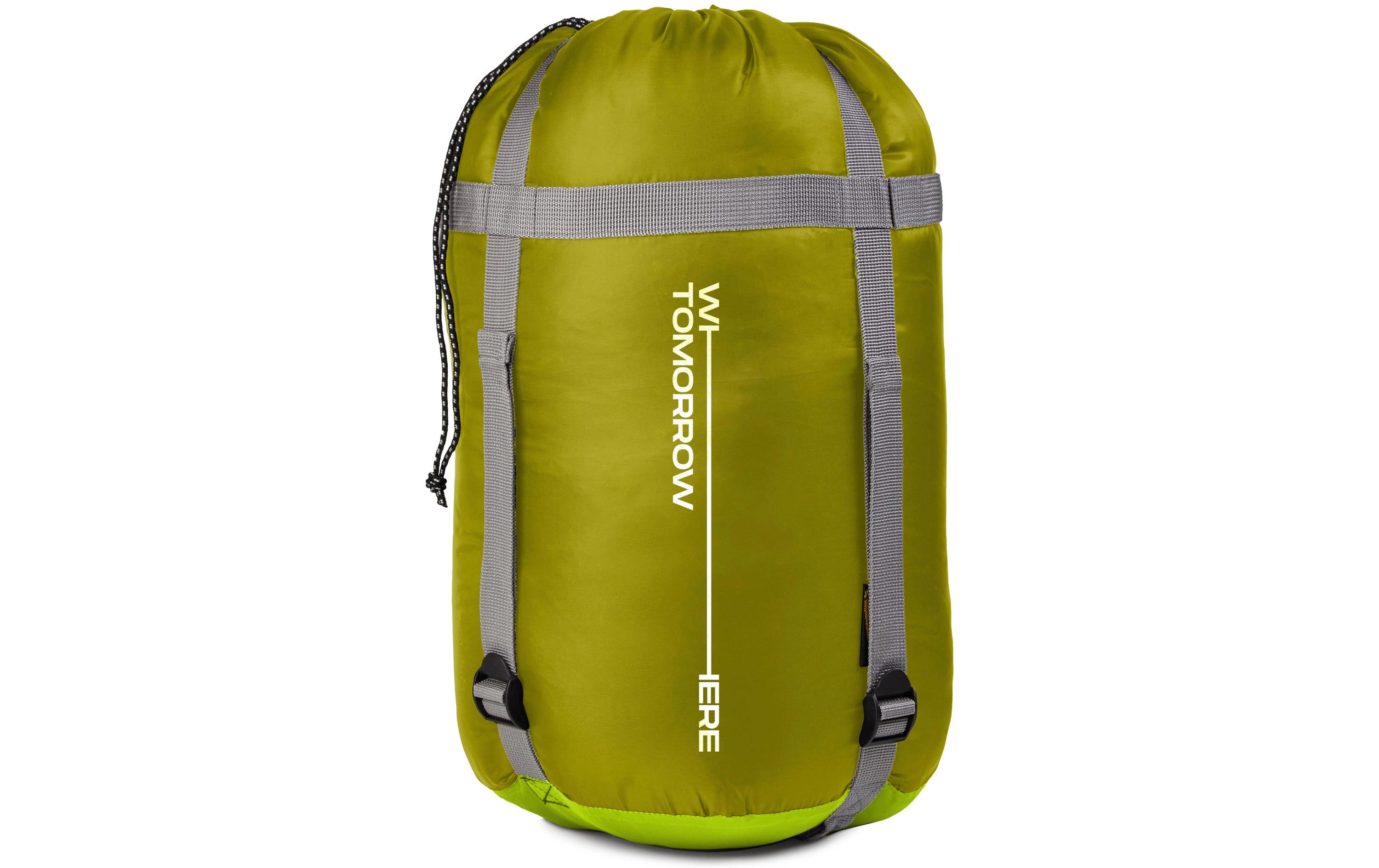 Mumienschlafsack Polyester, HellgrünSchlafsack für eine Person
