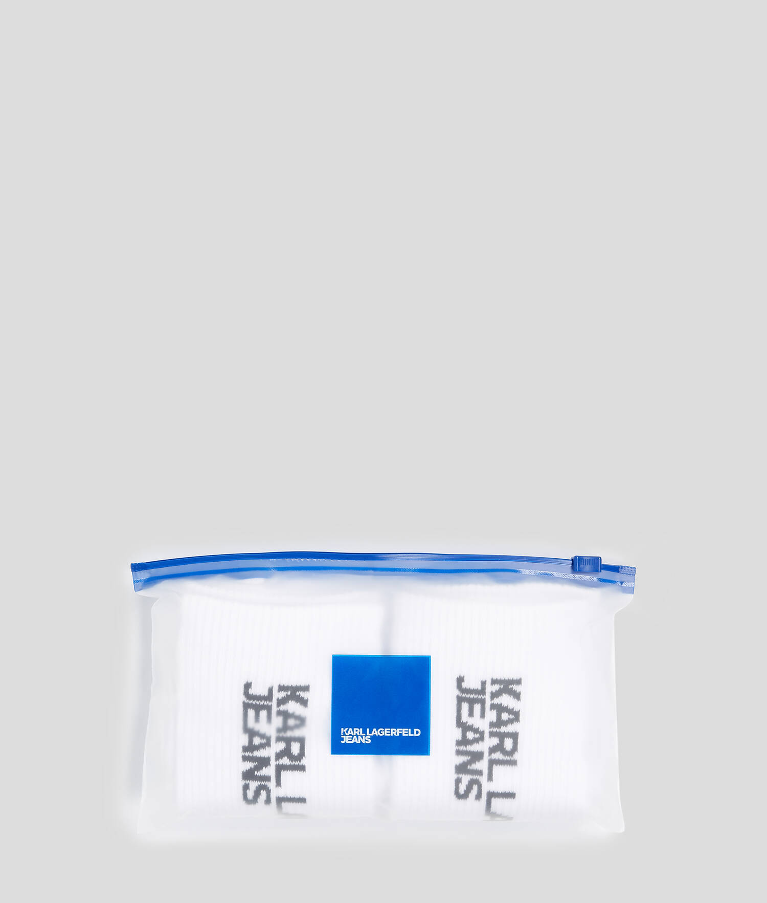CHAUSSETTES À LOGO KLJ – LOT DE 2 PAIRES - Blanc/Noir
