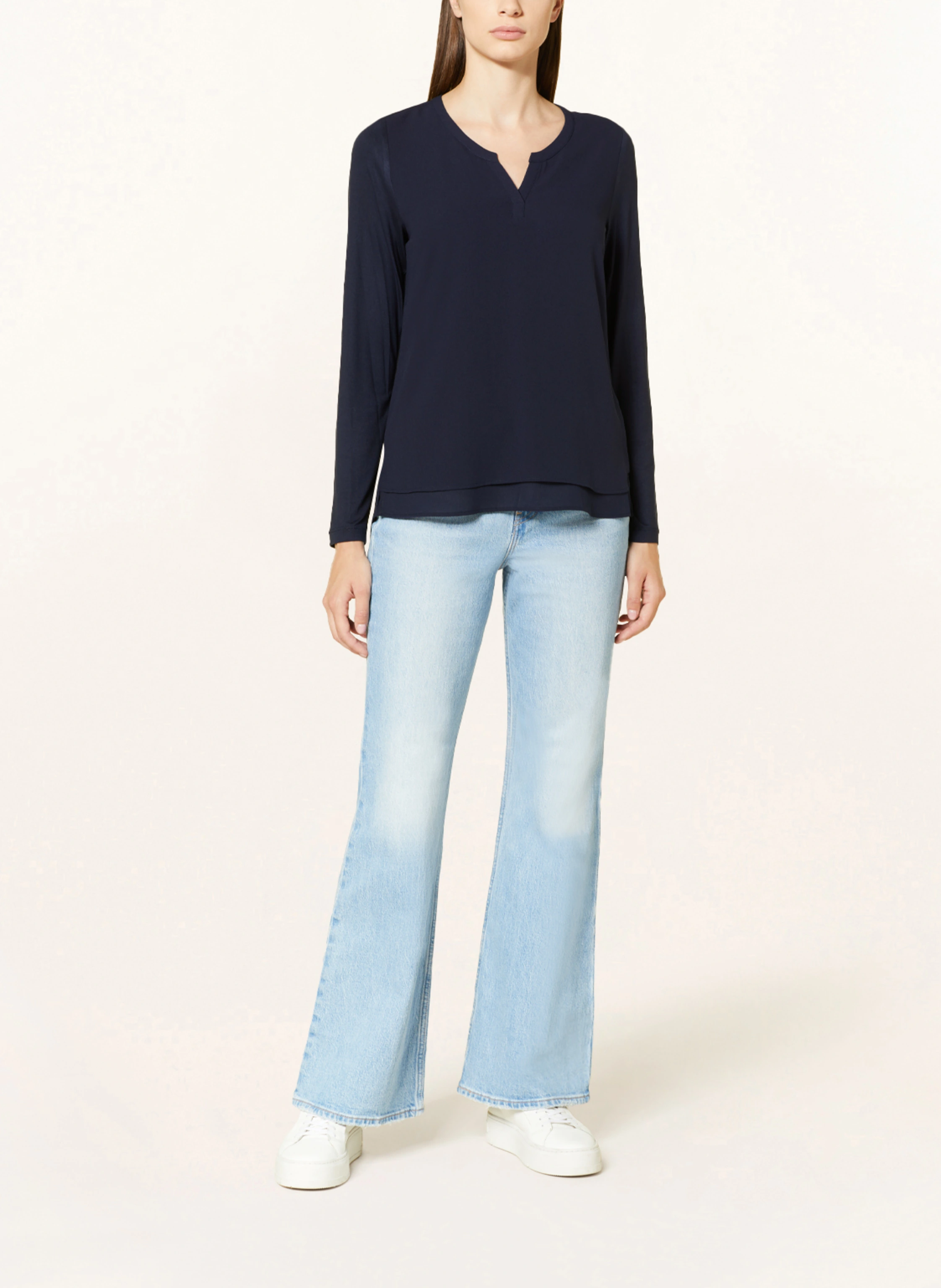Smith & Soul Blusenshirt im Materialmix