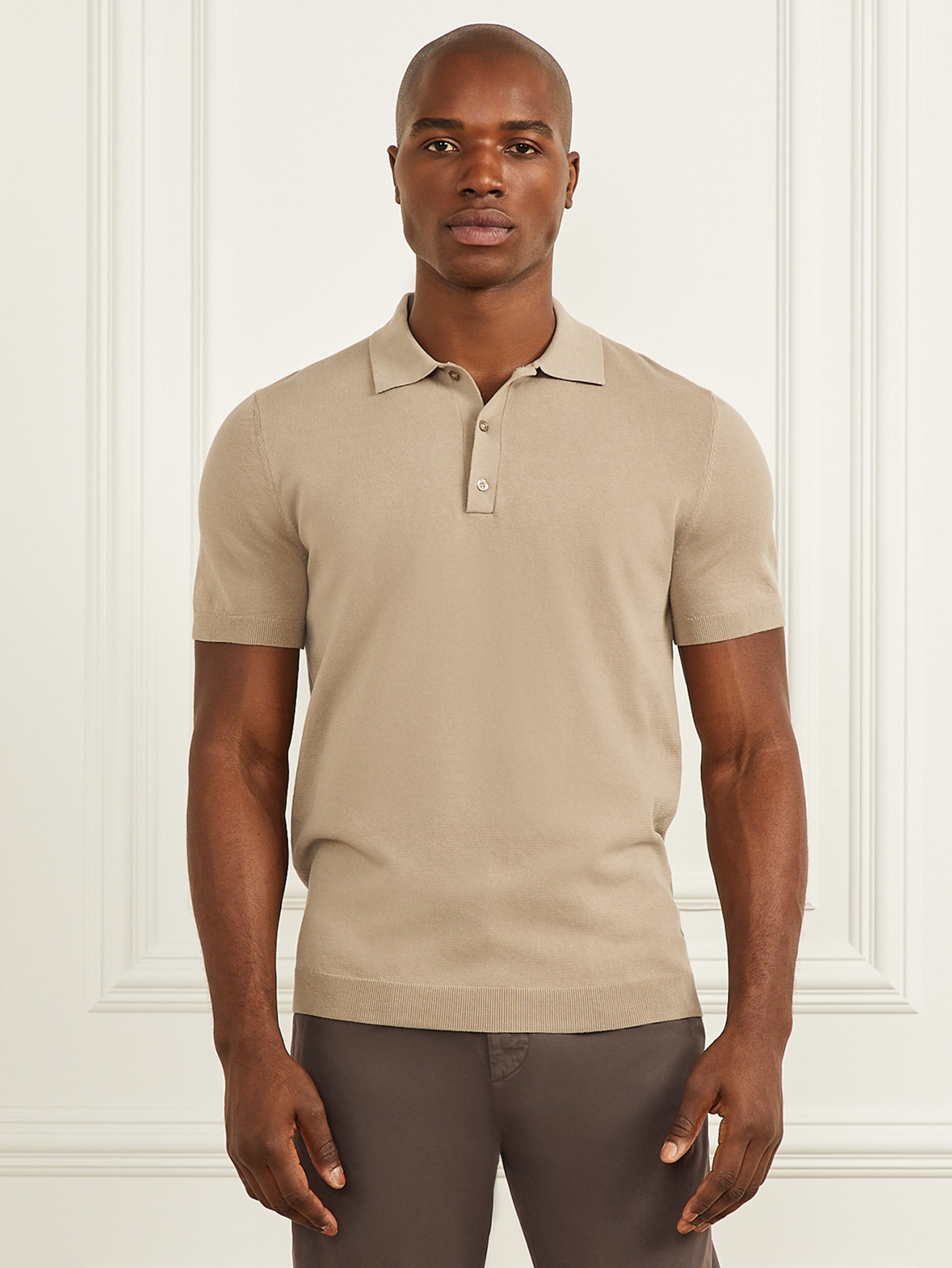 Polo de suéter de desempenho formal