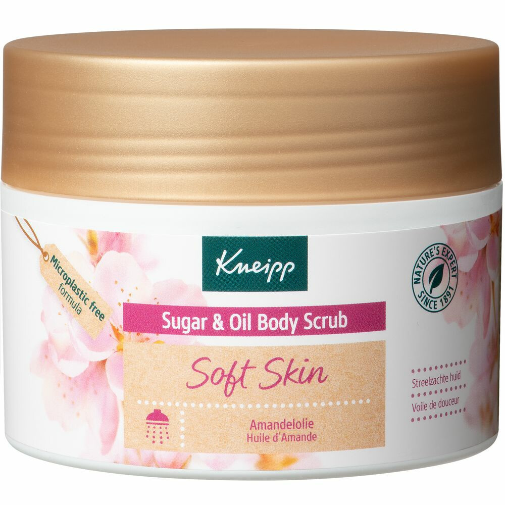 4x Kneipp Soft Skin Sugar Body Scrub Amandel220 gr