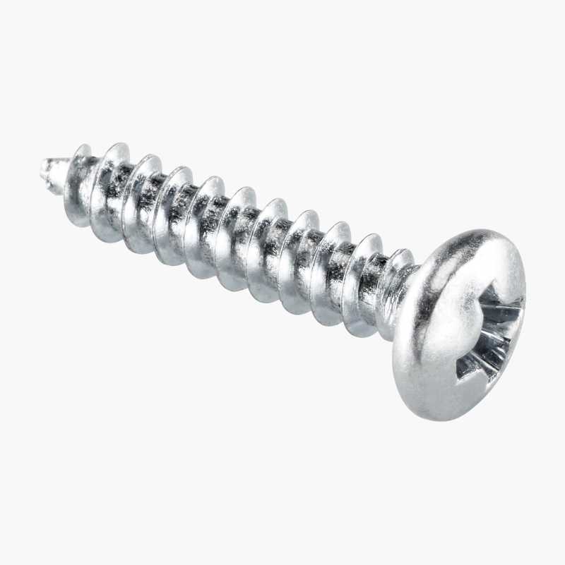 Metallskrue, kulehode 3,5 x 16 mm, 100 stk.