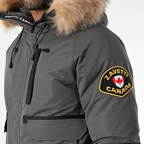 Blouson Capuche Fourrure Abelli 2.0 4075447 Gris Anthracite