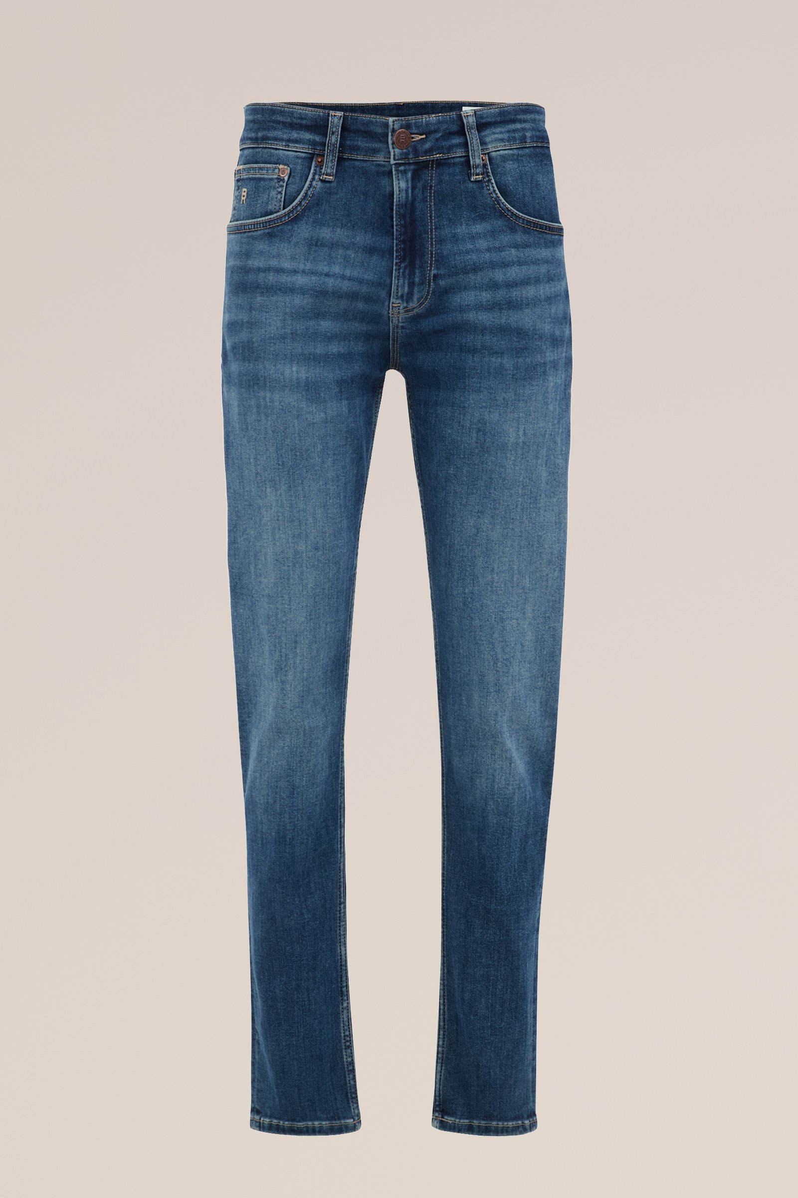 slim fit jeans van jog denim Blue Ridge Donkerblauw