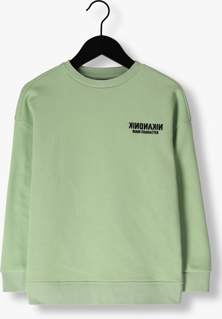 NIK & NIK olijf nik & nik sweater mirror sweatshirt