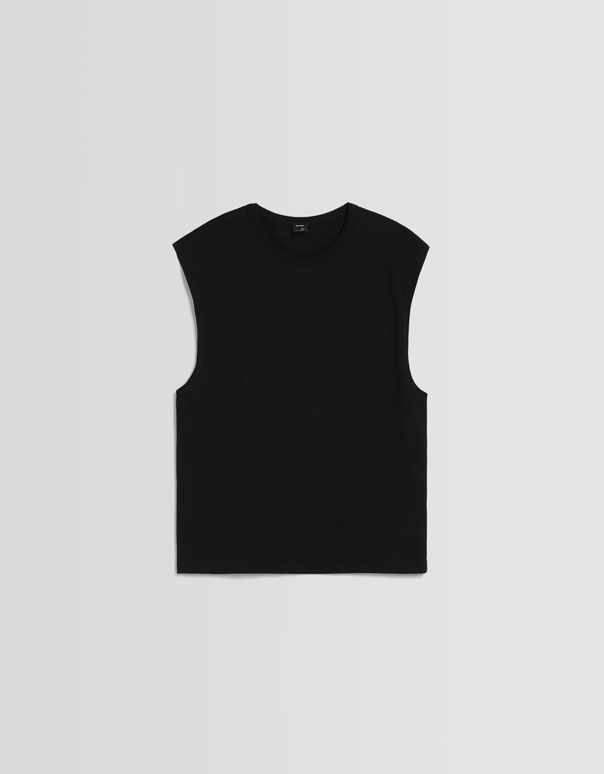 Camiseta oversized sem mangas