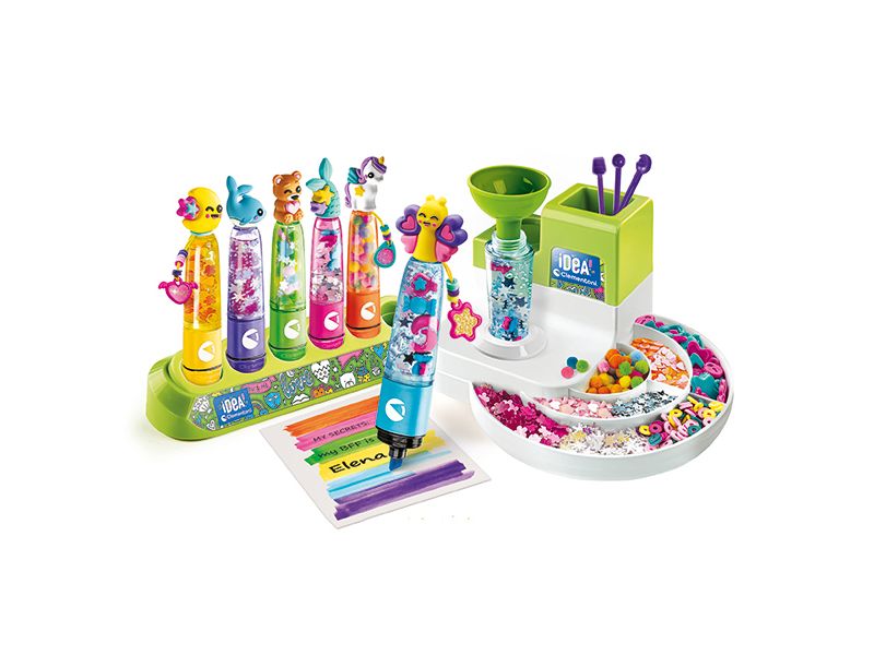 Clementoni Bastelset Mein Highlighter-Atelier Kreatives Kunst-/Bastelset für Kinder